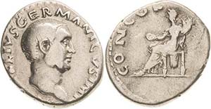 Kaiserzeit Vitellius 69 Denar 69, Rom Kopf ... 