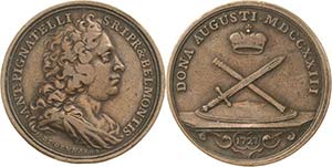 Italien-Medaillen  Bronzemedaille 1727 (de ... 