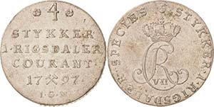 Norwegen Christian VII. 1766-1808 1/5 ... 
