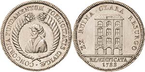 Schweiz-Bern, Stadt  Silbermedaille 1722 ... 