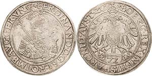 Habsburg Ferdinand I. 1521-1564 Taler zu 72 ... 