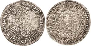 Habsburg Leopold I. 1657-1705 1/2 Taler ... 