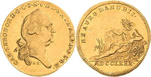 Bayern Karl Theodor 1777-1799 Dukat 1780, ... 
