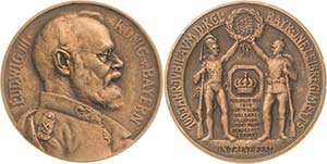 Bayern Ludwig III. 1913-1918 Bronzemedaille ... 