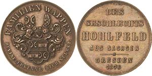 Dresden  Bronzemedaille 1876 (unsigniert) ... 