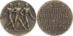 Dresden  Bronzegußmedaille 1923 (Karl ... 