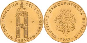 Dresden  Goldmedaille 1967 (Signatur: HP, ... 