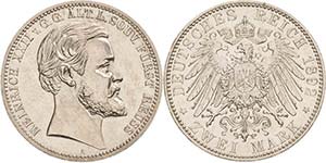 Reuss-Ältere Linie Heinrich XXII. 1859-1902 ... 