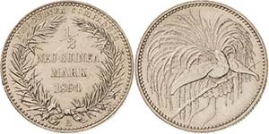 Deutsch-Neuguinea  1/2 Neu-Guinea-Mark 1894 ... 