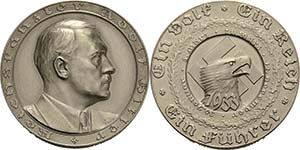 Drittes Reich  Silbermedaille 1933 (F. ... 
