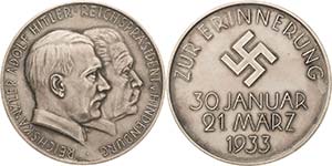 Drittes Reich  Silbermedaille 1933 (F.W. ... 