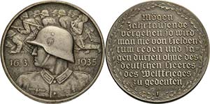 Drittes Reich  Silbermedaille 1935 (Beyer) ... 