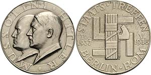 Drittes Reich  Silbermedaille 1938 (F. ... 