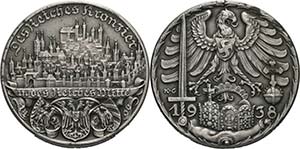 Drittes Reich  Zinkmedaille 1938 (K. Goetz) ... 