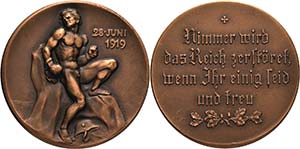Erster Weltkrieg  Bronzemedaille 1919. ... 