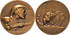 Erster Weltkrieg  Bronzemedaille 1921 (S.E. ... 