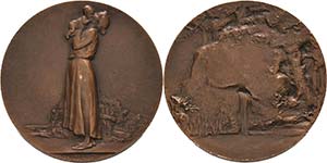 Jugendstil  Bronzemedaille 1904 (P.V. ... 