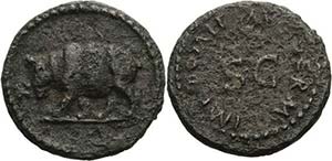 Kaiserzeit Domitian 81-96 Quadrans 81/96, ... 