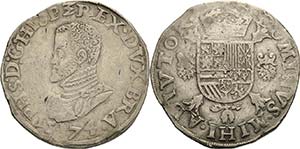 Belgien-Brabant Philipp II. 1555-1598 Ecu ... 