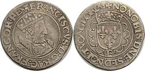 Frankreich Franz I. 1515-1547 1/2 Teston ... 