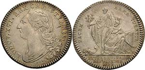 Frankreich Ludwig XVI. 1774-1793 Silberjeton ... 
