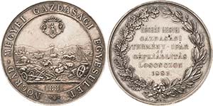 Ungarn - Medaillen  Silbermedaille 1883 PKL ... 
