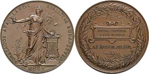 Ungarn - Medaillen  Bronzemedaille 1885 (S. ... 