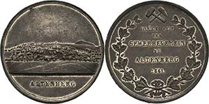 Altenberg  Zinnmedaille 1861 (unsigniert) ... 