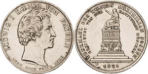 Bayern Ludwig I. 1825-1848 Geschichtstaler ... 