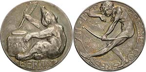 Berlin  Silbermedaille 1908 (Paul Sturm?) ... 