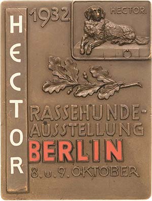Berlin  Einseitige Bronzeplakette 1932. ... 