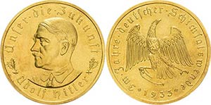 Drittes Reich  Goldmedaille 1933 (O. ... 