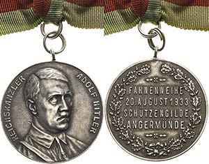 Drittes Reich  Silbermedaille 1933 (Oertel) ... 