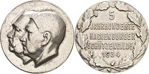 Drittes Reich  Silbermedaille 1934. ... 