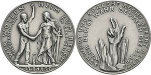 Drittes Reich  Zinkmedaille 1935 (Karl ... 