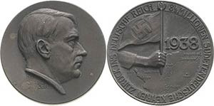 Drittes Reich  Zinkmedaille 1938 (H. ... 
