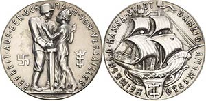 Drittes Reich  Silbermedaille 1939 (Karl ... 