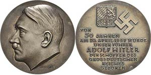 Drittes Reich  Silbermedaille 1939 ... 