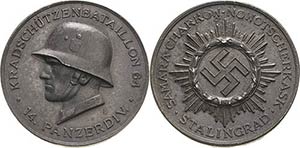 Drittes Reich  Zinkmedaille o.J. (1941/1943) ... 