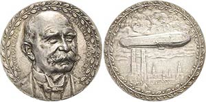 Luft- und Raumfahrt  Silbermedaille 1909 ... 