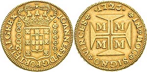 Brasilien Joao V. 1706-1750 20 000 Reis ... 