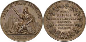 Schweiz-Basel, Stadt  Bronzemedaille 1856 ... 