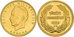 Türkei Republik ab 1923 100 Kurush 1923-23 ... 