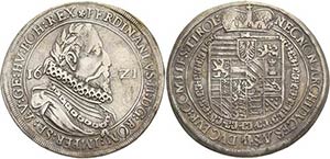 Habsburg Ferdinand II. 1619-1637 Taler 1621, ... 