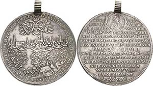Habsburg Leopold I. 1657-1705 Silbermedaille ... 