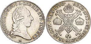 Habsburg Josef II. 1764-1790 1/2 Taler 1790, ... 