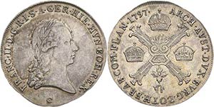 Habsburg Franz II.(I.) 1792-1806 1/4 Taler ... 