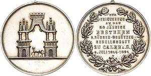 Anhalt-Orte Calbe Silbermedaille 1894. ... 