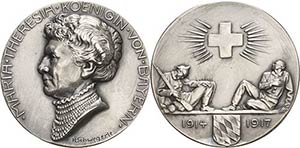 Bayern Ludwig III. 1913-1918 Silbermedaille ... 