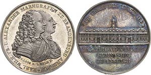 Brandenburg-Ansbach Medaillen Silbermedaille ... 